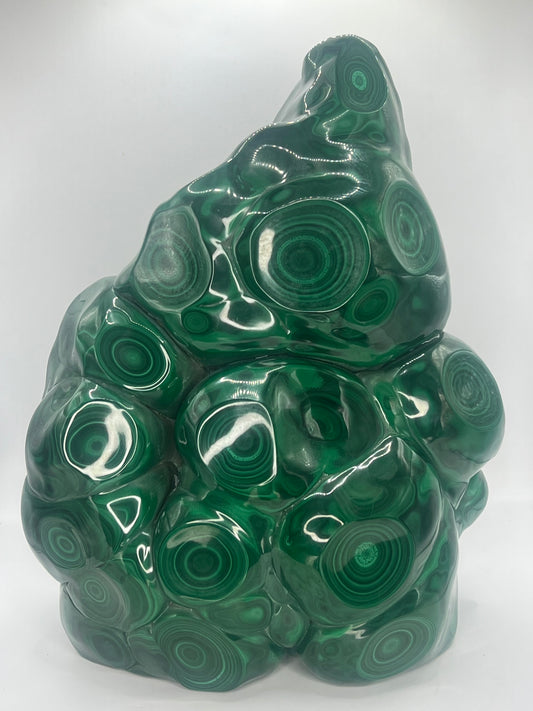 "Muso Mines' Zambian Heavyweight" - Polished Malachite Masterpiece, 39.4 lbs