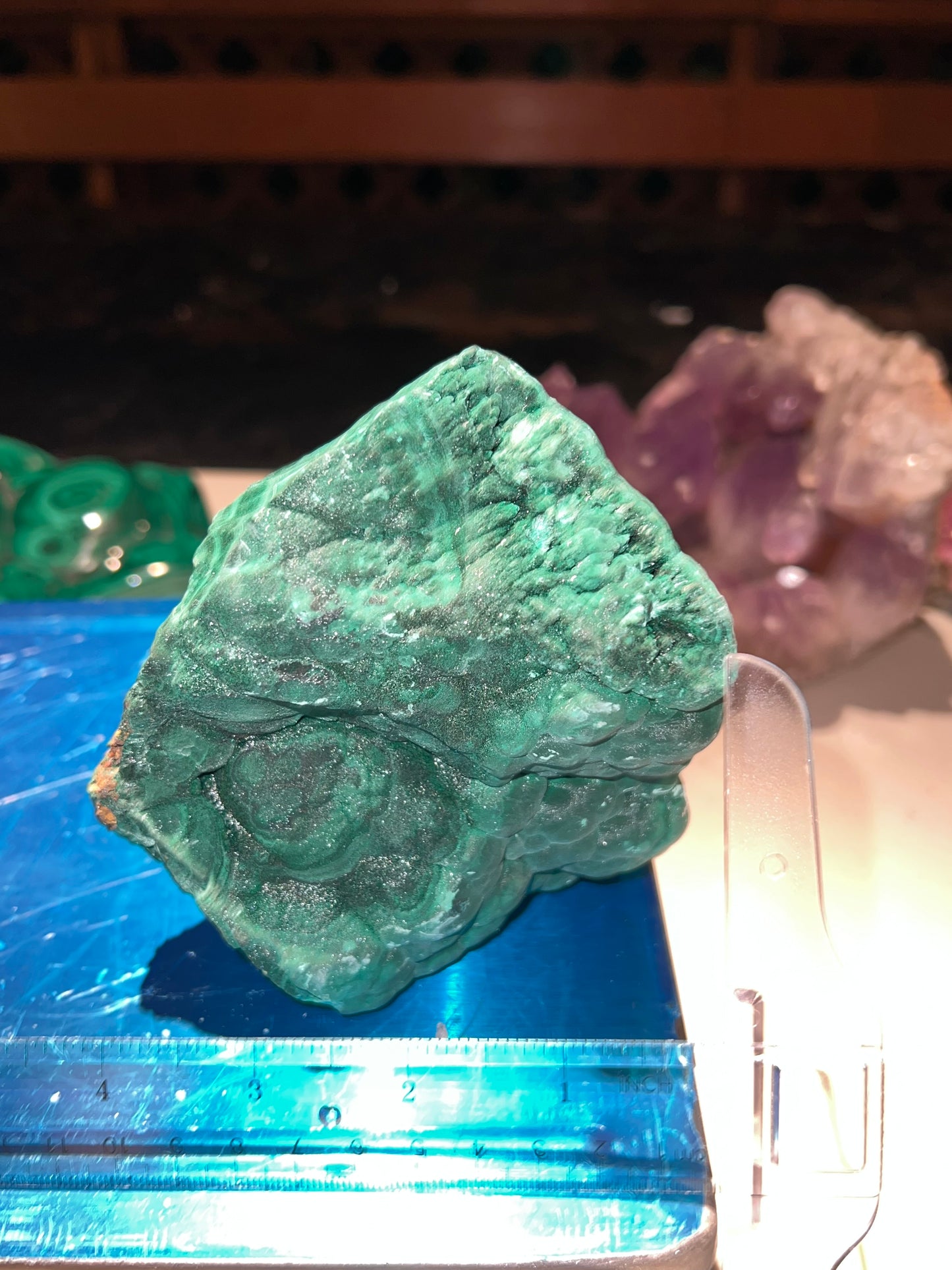 1.74 kg Botryoidal Malachite Specimen: “From Our Family to Yours”