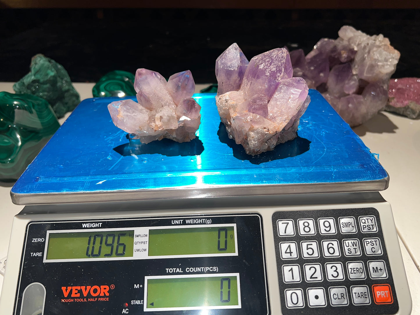 Amethyst Quartz Crystal Cluster