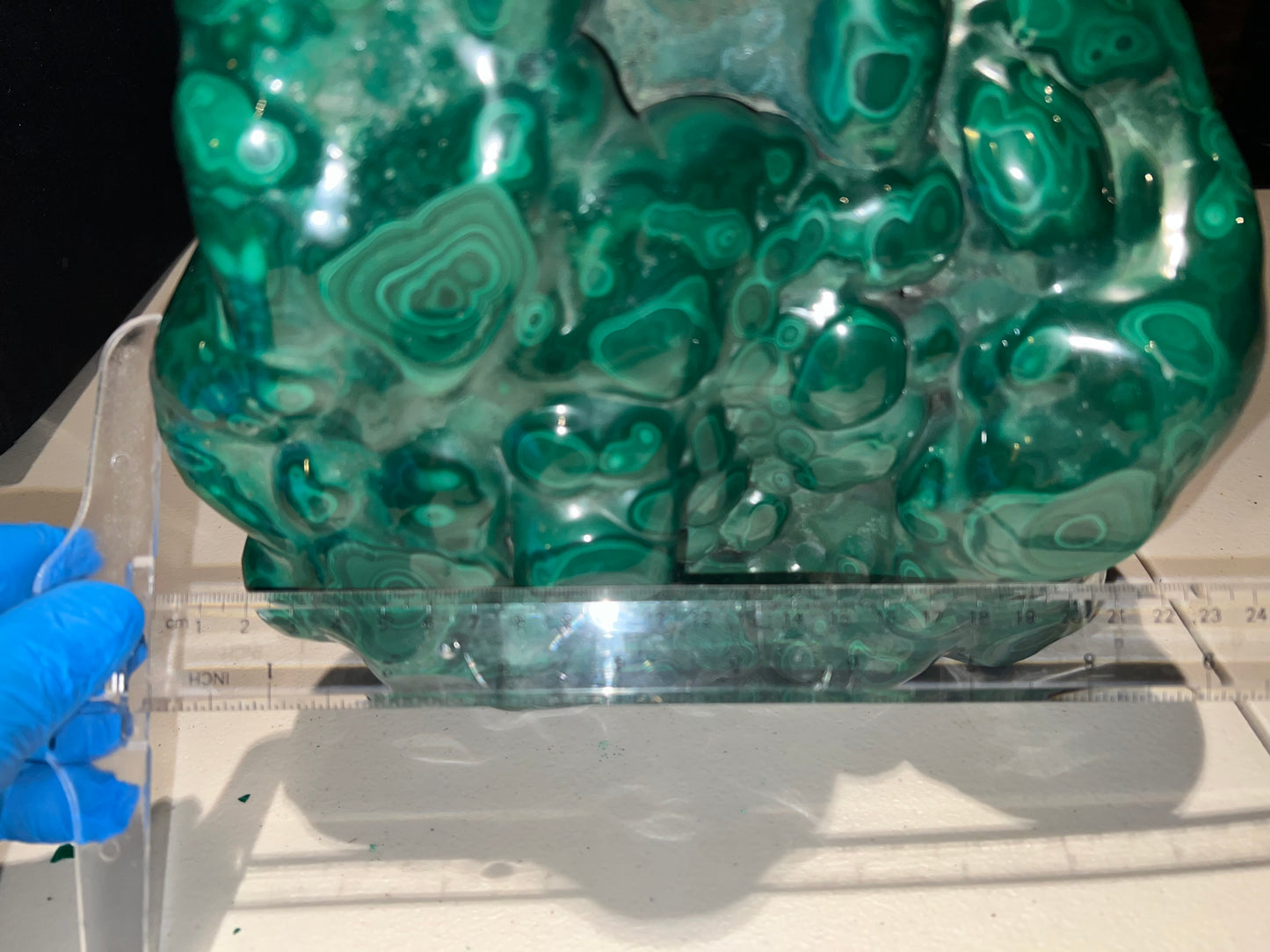 "Muso Mines' Zambian Heavyweight" - Polished Malachite Masterpiece, 39.4 lbs