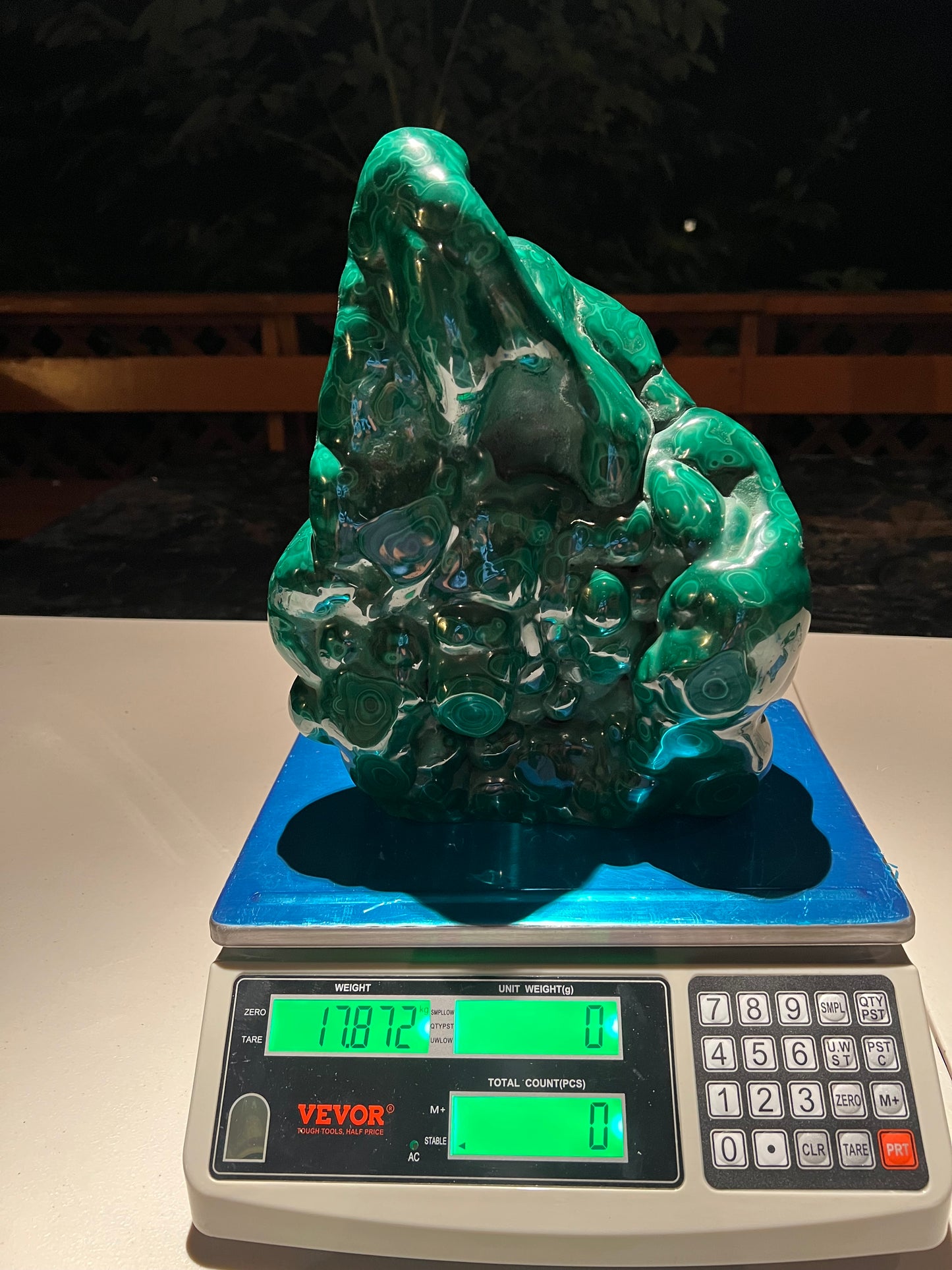 "Muso Mines' Zambian Heavyweight" - Polished Malachite Masterpiece, 39.4 lbs