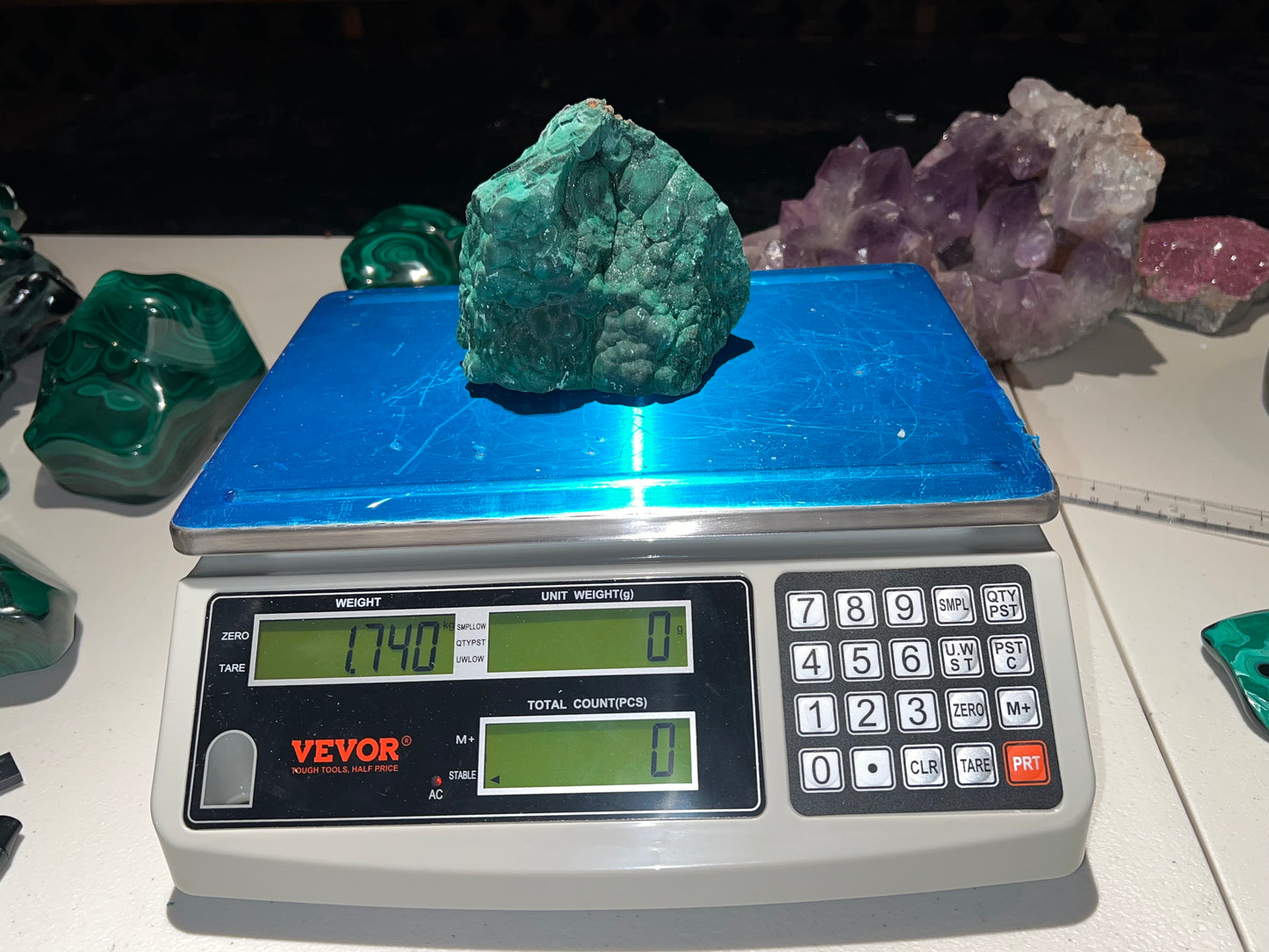 1.74 kg Botryoidal Malachite Specimen: “From Our Family to Yours”