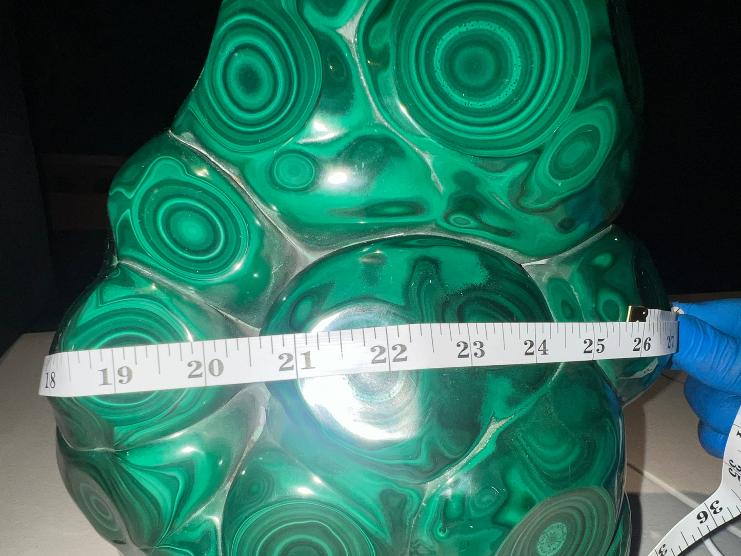 "Muso Mines' Zambian Heavyweight" - Polished Malachite Masterpiece, 39.4 lbs