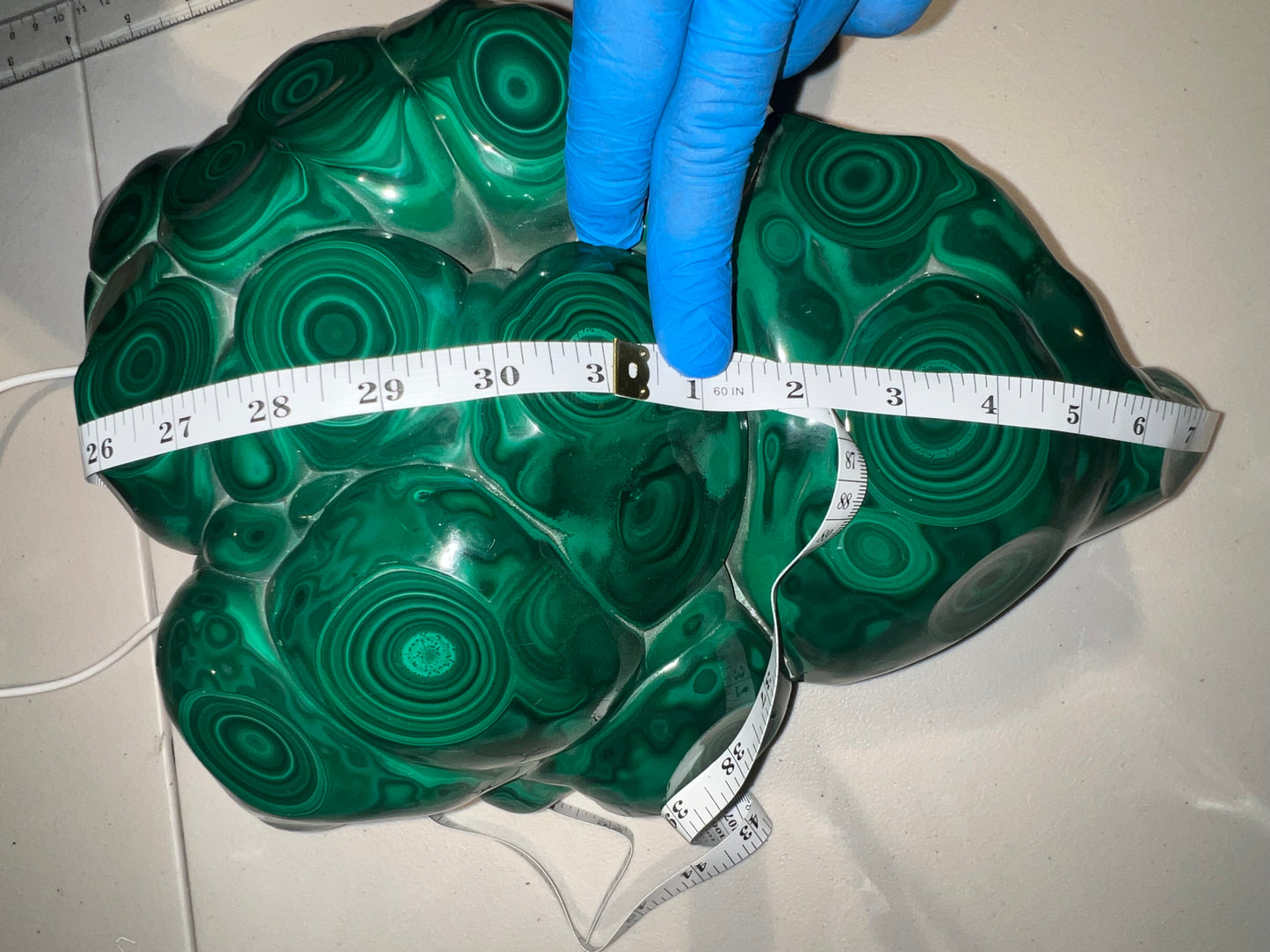 "Muso Mines' Zambian Heavyweight" - Polished Malachite Masterpiece, 39.4 lbs